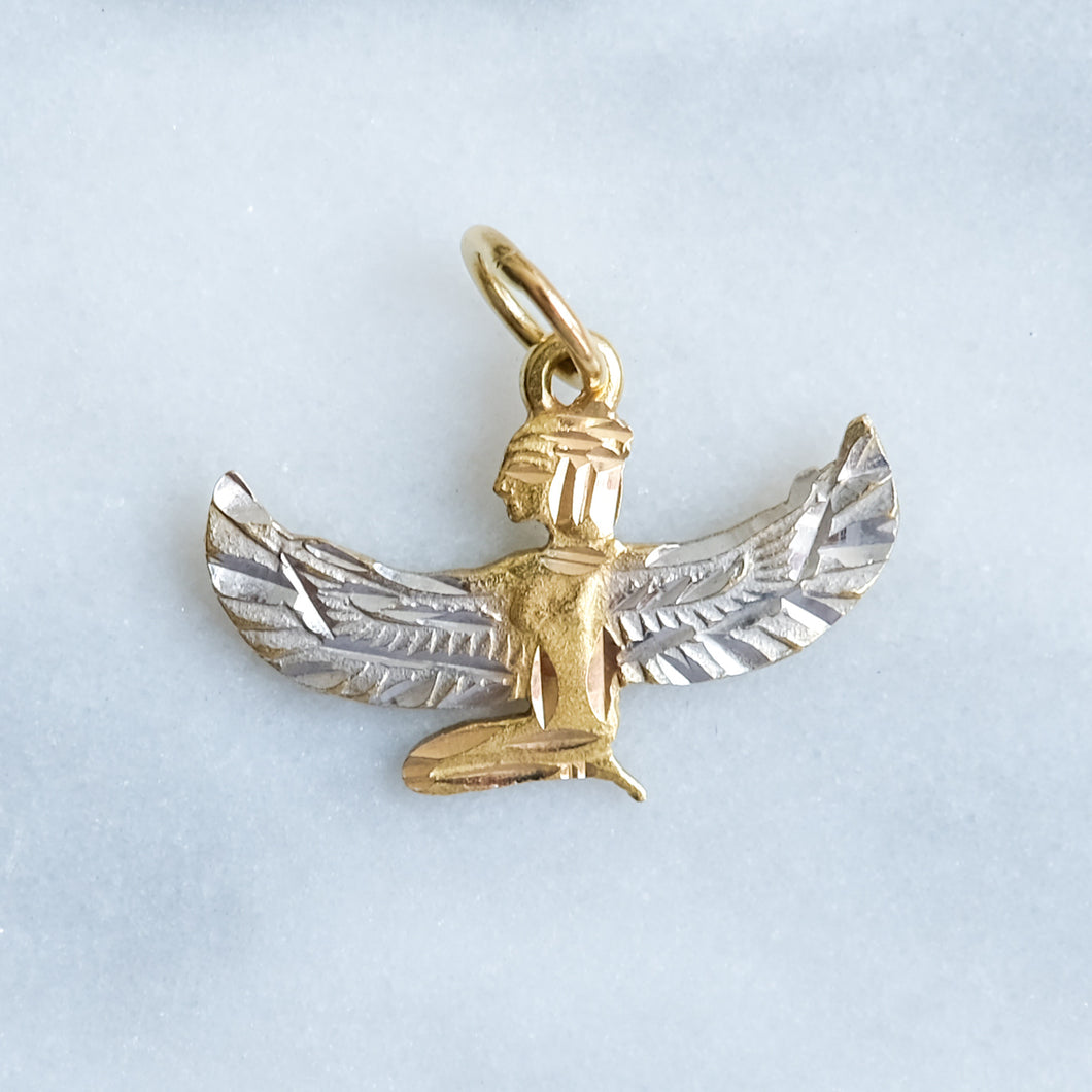 Vintage Egyptian Goddess Isis Pendant