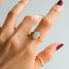 Load image into Gallery viewer, Antique Edwardian Solitaire Opal Ring
