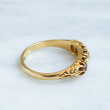 Load image into Gallery viewer, Antique Edwardian Five-Stone Opal Diamond Ring

