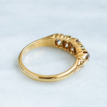 Load image into Gallery viewer, Antique Edwardian Five-Stone Opal Diamond Ring
