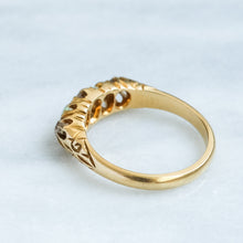 Load image into Gallery viewer, Antique Edwardian Five-Stone Opal Diamond Ring
