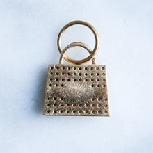 Load image into Gallery viewer, Vintage Estate Diamond and Sapphire Handbag Purse Pendant
