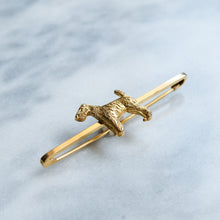 Load image into Gallery viewer, Edwardian 9K Yellow Gold Airedale / Wire Fox Terrier Brooch
