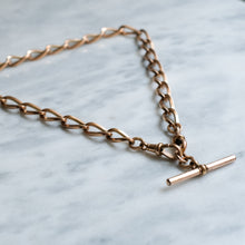 Load image into Gallery viewer, Victorian 9K Rose Gold Albert Twist Cable-Link Watch Chain
