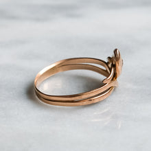 Load image into Gallery viewer, Antique Victorian 14K Rose Gold Diamond Snake Ring
