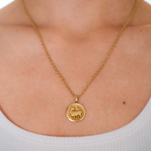 Load image into Gallery viewer, Vintage 18K Yellow Gold French Taurus Zodiac Astrological Pendant
