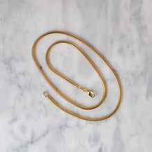 Load image into Gallery viewer, Vintage 17.5 inch 14K Yellow Gold Snake Chain

