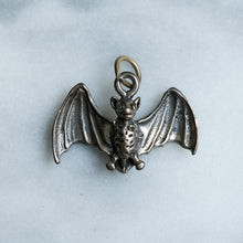 Load image into Gallery viewer, Sterling Silver Bat Charm Pendant
