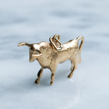 Load image into Gallery viewer, Vintage Taurus Zodiac Bull Charm
