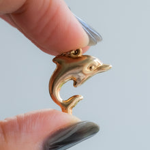 Load image into Gallery viewer, Vintage Puffy Dolphin Charm
