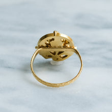 Load image into Gallery viewer, Antique Art Nouveau Emerald and Diamond Foliate Ring
