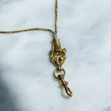 Load image into Gallery viewer, Antique 41 Inch Snake-Link Long Guard Watch Chain with Hand-Clasp
