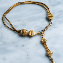 Load image into Gallery viewer, Antique Snake-Link Albertina Bracelet with Tassel
