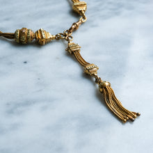 Load image into Gallery viewer, Antique Snake-Link Albertina Bracelet with Tassel
