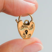Load image into Gallery viewer, Vintage Medium G.J. Heart Padlock
