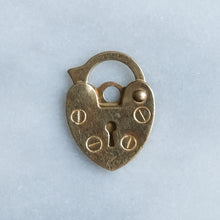 Load image into Gallery viewer, Vintage Tiny Heart Padlock Charm
