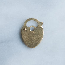 Load image into Gallery viewer, Vintage Tiny Heart Padlock Charm
