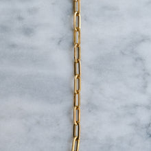 Load image into Gallery viewer, Vintage 15.5 inches Italian Paperclip Chain

