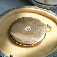 Load image into Gallery viewer, Antique Locket with Old Mine Cut Diamond
