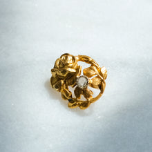 Load image into Gallery viewer, Antique French Rose Pendant with Rose-Cut Diamond
