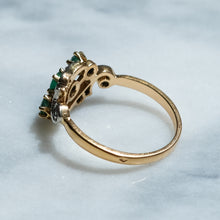 Load image into Gallery viewer, Antique Art Deco Emerald Diamond Ring
