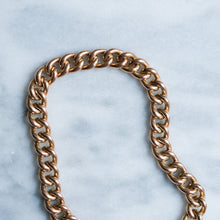 Load image into Gallery viewer, Vintage 7 inch Curb-Link Heart Padlock Bracelet

