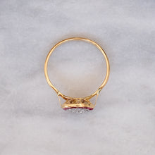 Load image into Gallery viewer, Antique Belle Èpoque era Diamond Ruby Target Ring
