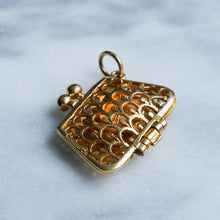 Load image into Gallery viewer, Vintage Articulated Openwork Handbag Charm
