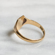 Load image into Gallery viewer, Art Deco 9K Yellow Gold JCB Signet Ring
