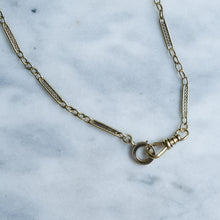 Load image into Gallery viewer, Antique Decorative Bar-Link Watch Chain

