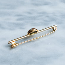 Load image into Gallery viewer, Antique Essex Crystal Ginger Cat Brooch
