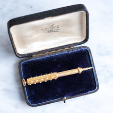 Load image into Gallery viewer, Antique Victorian era French Pearl Telescoping Retractable Pencil Fob Pendant
