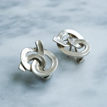 Load image into Gallery viewer, Vintage Sterling Silver Knot Earrings by Angela Cummings
