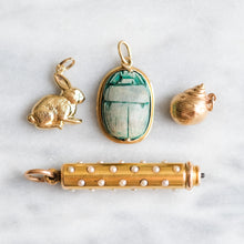 Load image into Gallery viewer, Antique Victorian era French Pearl Telescoping Retractable Pencil Fob Pendant
