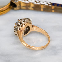 Load image into Gallery viewer, Antique Sapphire and Diamond Cluster Ring
