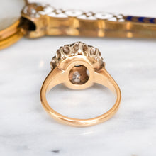 Load image into Gallery viewer, Antique Sapphire and Diamond Cluster Ring
