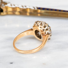 Load image into Gallery viewer, Antique Sapphire and Diamond Cluster Ring

