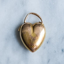 Load image into Gallery viewer, Antique Victorian Diamond Puffy Heart Padlock
