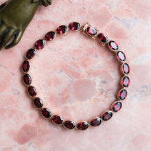 Load image into Gallery viewer, Vintage Garnet Tennis Bracelet

