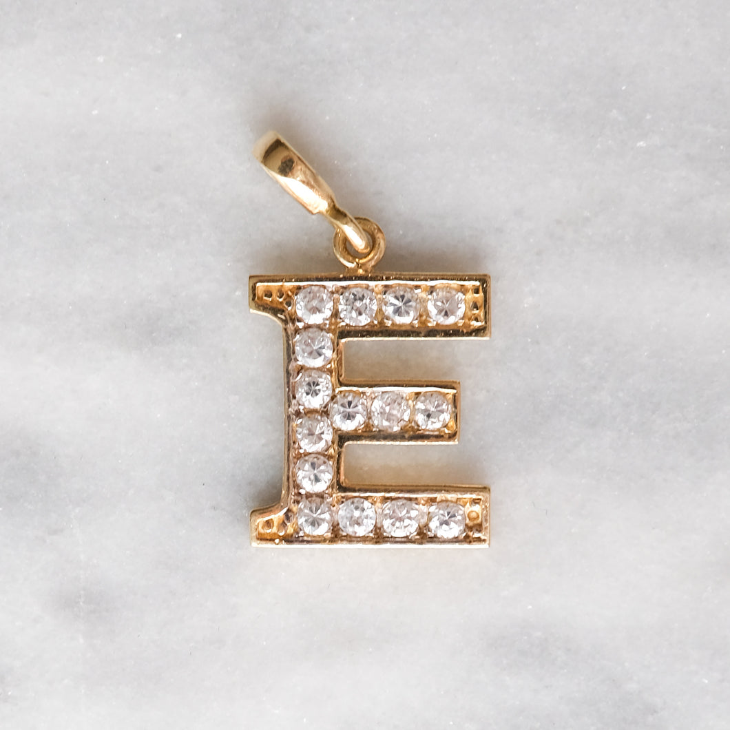 Vintage Cubic Zirconia Letter 