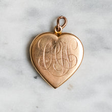 Load image into Gallery viewer, 14K Rose Gold Antique CAW Heart Locket
