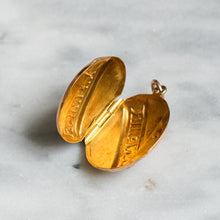 Load image into Gallery viewer, Antique 14K Rose Gold Enamel Souvenir Locket
