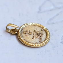 Load image into Gallery viewer, Vintage Retro 1950s Round QU'HIER QUE DEMAIN Augis Pendant
