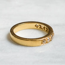 Load image into Gallery viewer, Vintage 18K Yellow Gold 9-Stone Old European Cut Diamond Band
