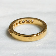 Load image into Gallery viewer, Vintage 18K Yellow Gold 9-Stone Old European Cut Diamond Band
