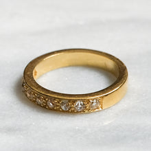 Load image into Gallery viewer, Vintage 18K Yellow Gold 9-Stone Old European Cut Diamond Band
