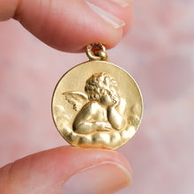 Load image into Gallery viewer, Antique French Raphael's Cherub Pendant by André Lavrillier

