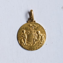 Load image into Gallery viewer, Antique Belle Époque era Putti Pendant by Alphée Dubois
