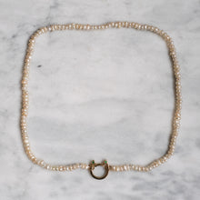 Load image into Gallery viewer, 18K Yellow Gold  13inch Seed Pearl Strand
