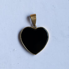 Load image into Gallery viewer, Vintage Onyx Heart Pendant

